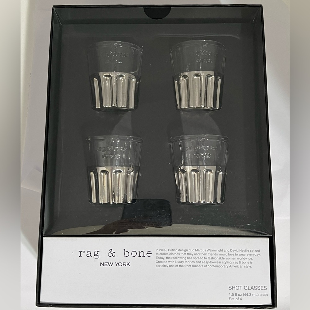 Rag & Bone x Neiman Marcus x Target Collaboration Shot Glasses Set of 4